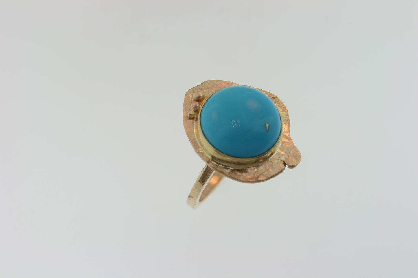 Turquoise in Gold Ring